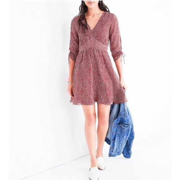 Madewell Starviolet Mini Dress in Ditsy Flowers Size 4 - Picture 1 of 10